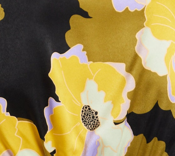 Women's Earth Tone Floral Print Structured Crop Top with Long Sleeves, V-Neckline, and Hook & Eye Fastenings