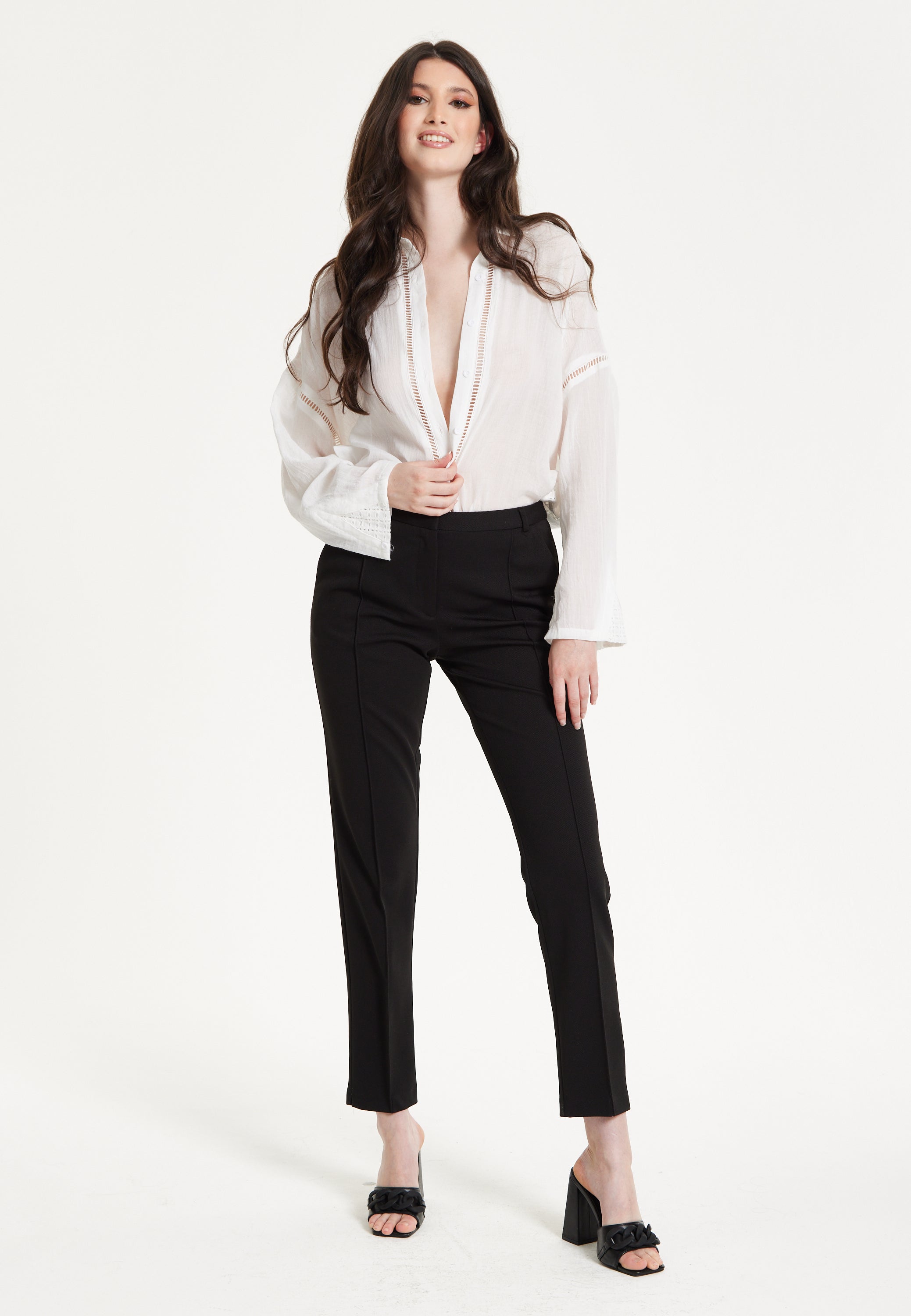 White Sheer Relaxed Fit Shirt