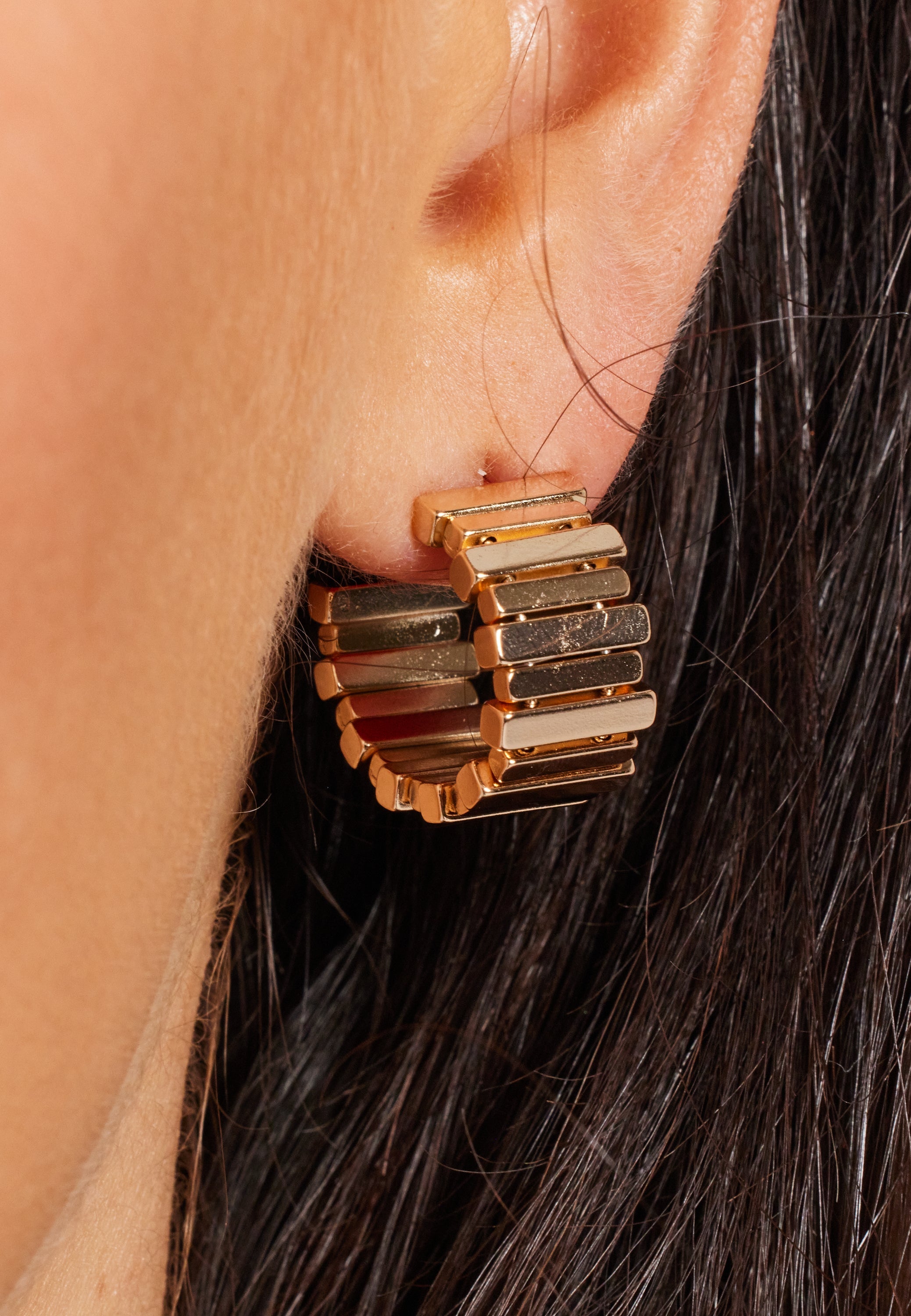 Circling Bliss Hoops Gold Earrings