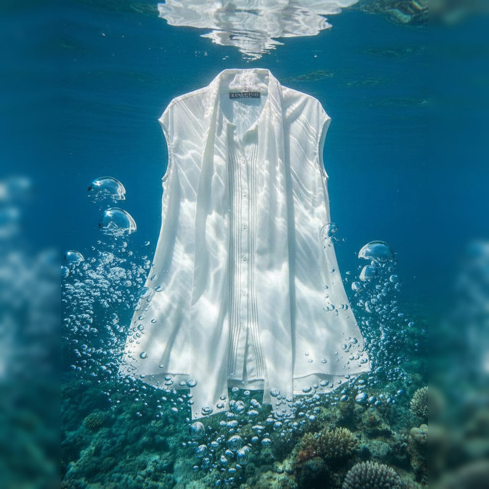 Eucalyptus Scarf Sleeveless Shirt | BENEDETTI LIFE