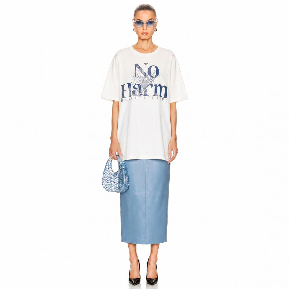 No Harm, Just Charm Oversized Eco Unisex T-Shirt | Benedetti Life