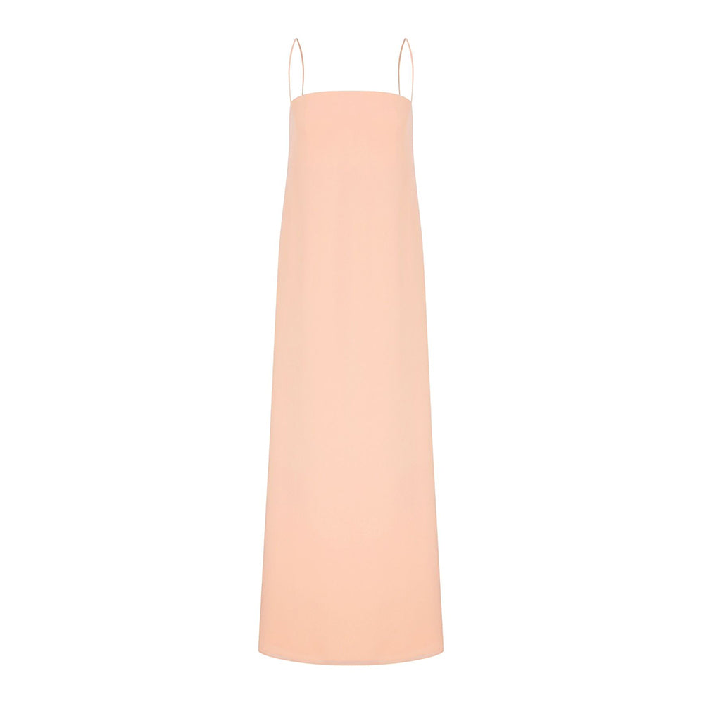 Aella Long Dress in Apricot Cream