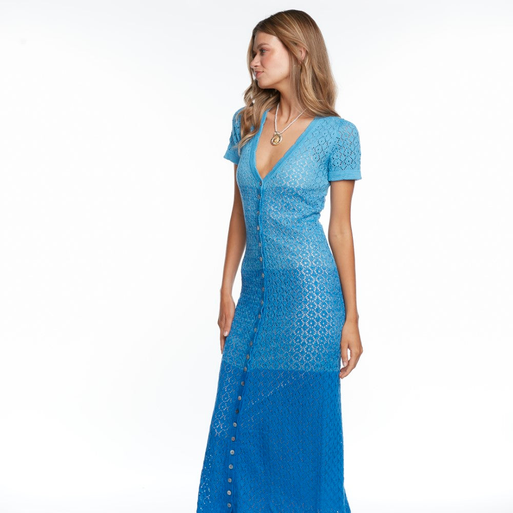 Discover the Alexandra Blue Dress in finest luxury clothing beauty. Shop Now!