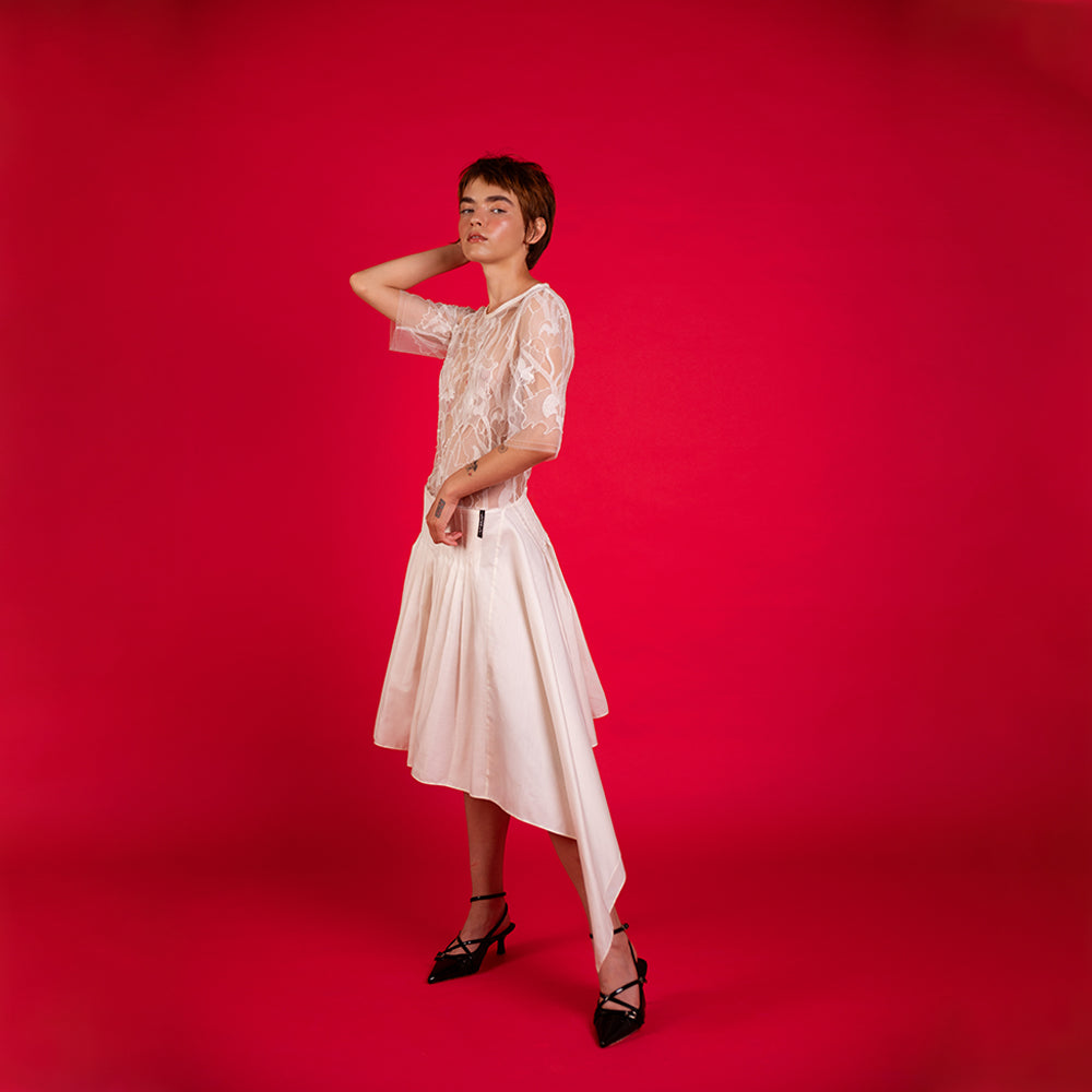 Graceful Amelia Lace Pleated Dress designed for those who love luxury women clothing. Shop now!