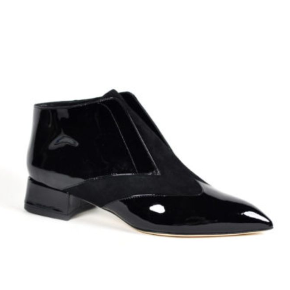 These black suede Victoria 35mm ankle boots from Olgana Paris. 