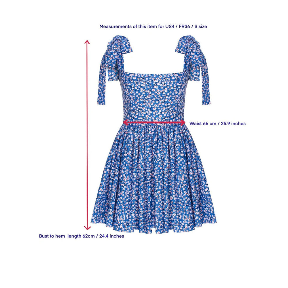 Audree Floral Print Poplin Mini Dress