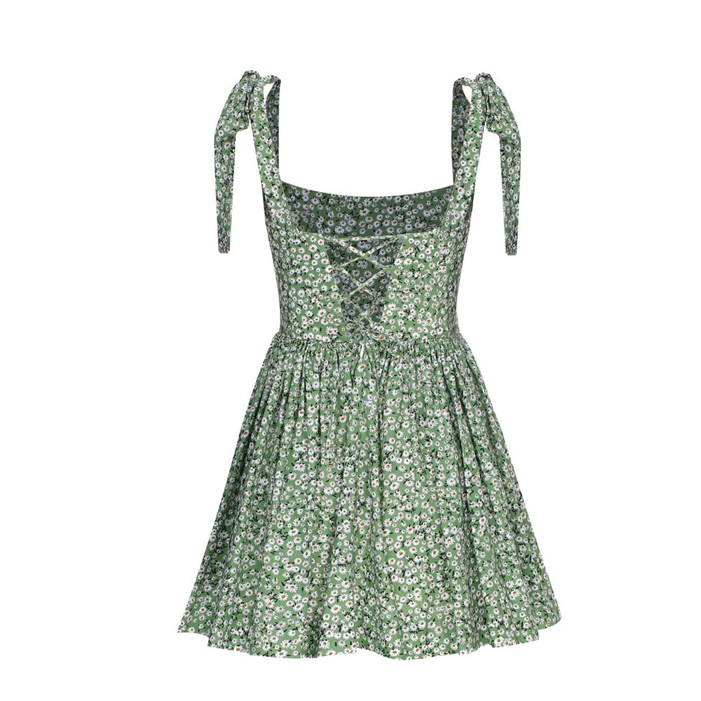 Audree Floral Print Poplin Mini Dress