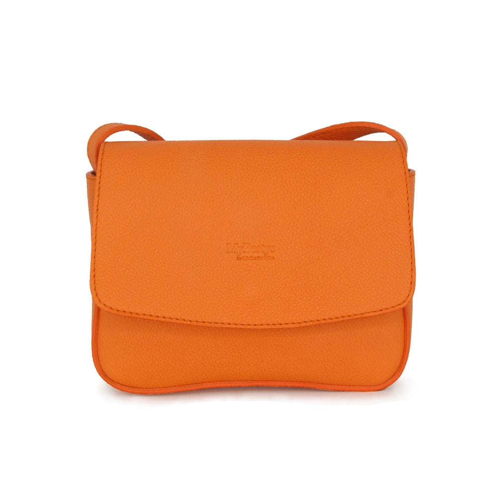Discover Bandolera Orange Leather crossbody bag for women. Shop Now!