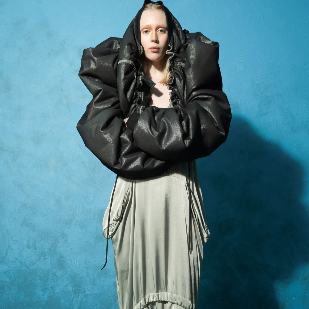 Discover the Black Shimmer Fairy Bomber at our women store. Shop Now!