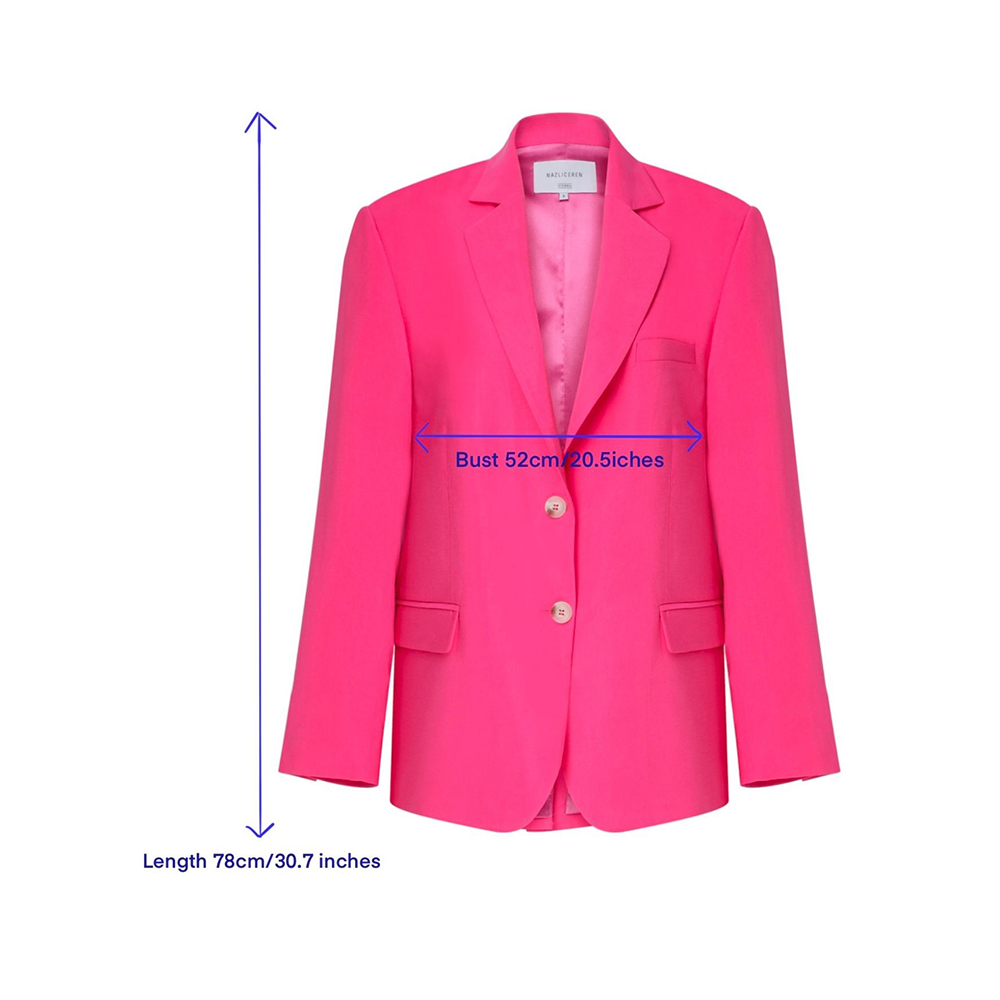 Boxy Oversize Blazer in Bubble Gum Pink