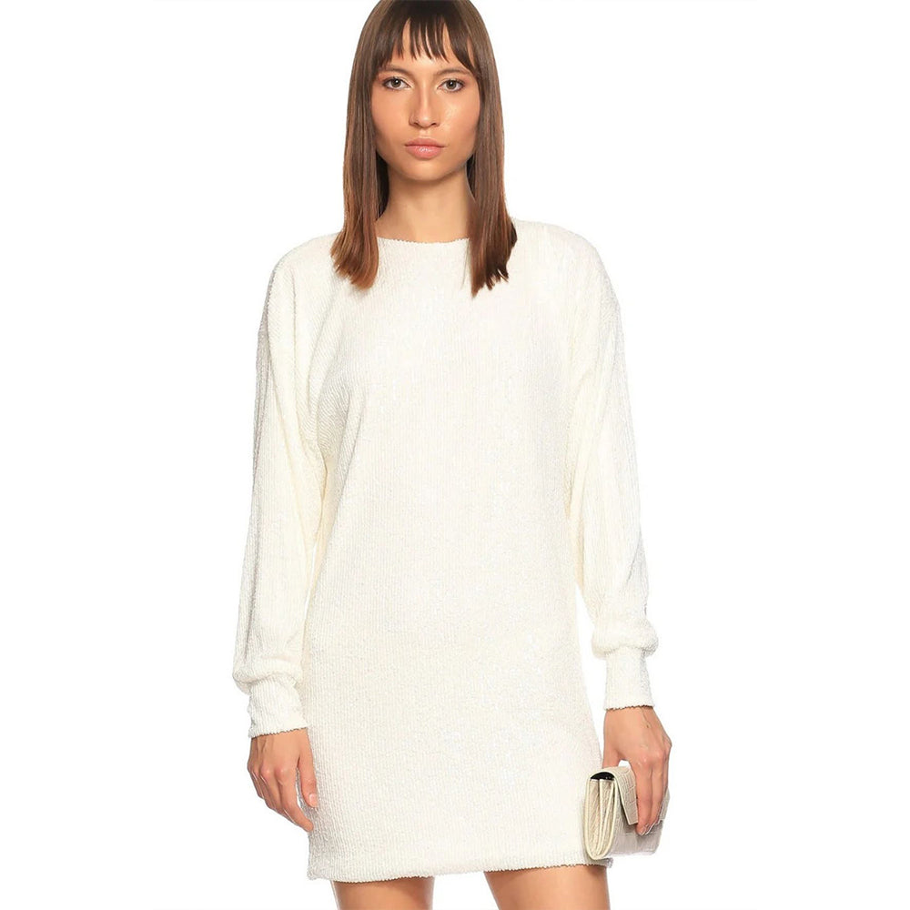 Explore Brena Mini Dress White in designer wear elegance. Shop Now!