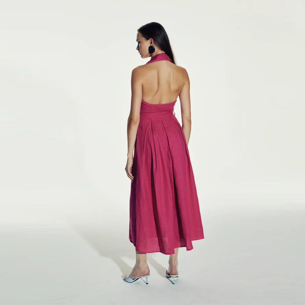 Carrie Linen Midi Dress