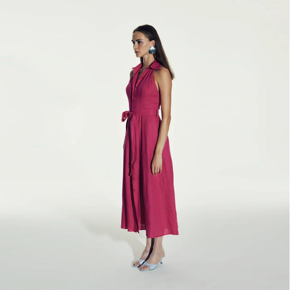 Carrie Linen Midi Dress