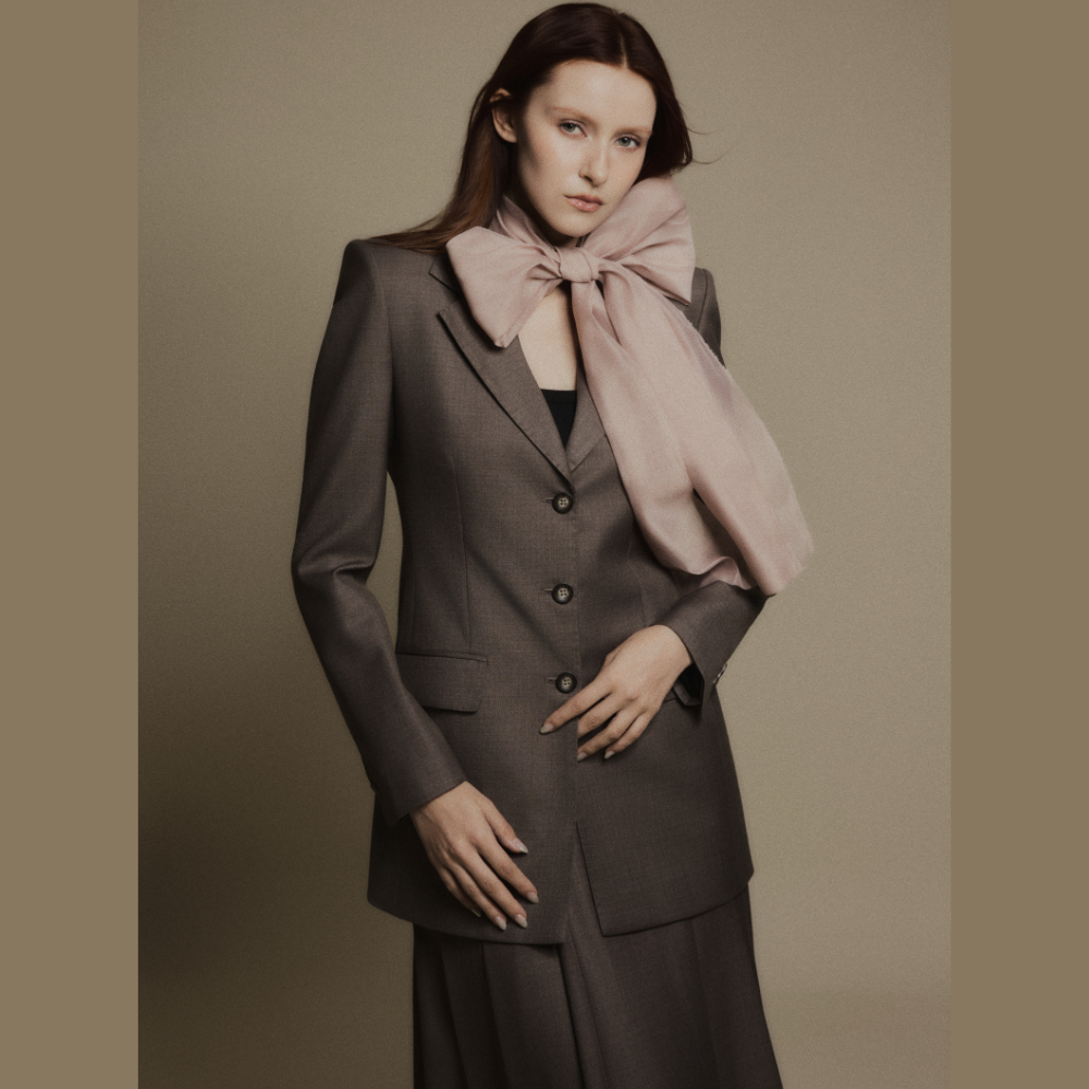 Explore online boutiques to find the timeless Charcoal Stone Classic Wool Blazer for every wardrobe. Shop Now!