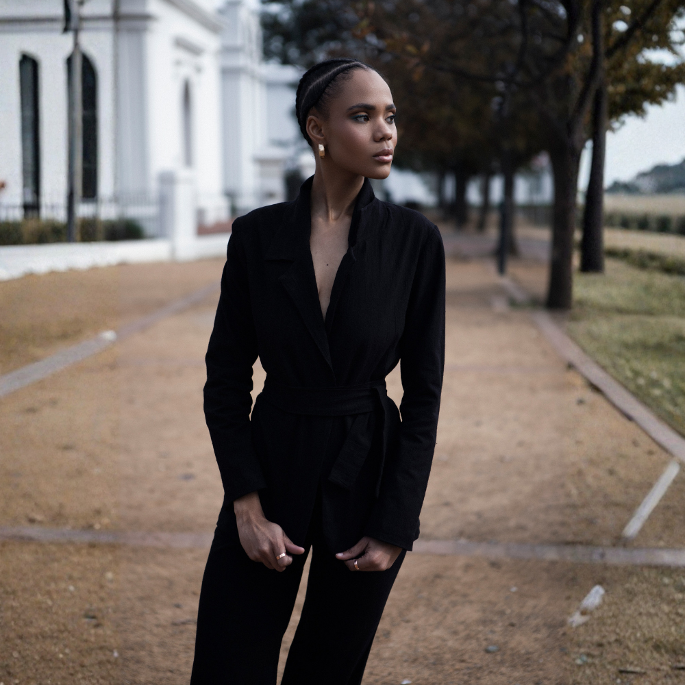 Classic Cotton Blend Blazer