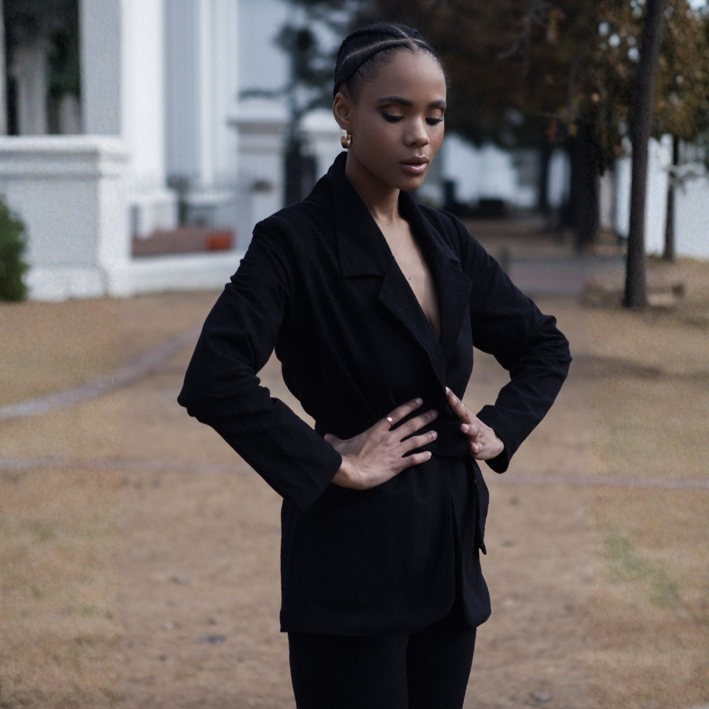 Classic Cotton Blend Blazer