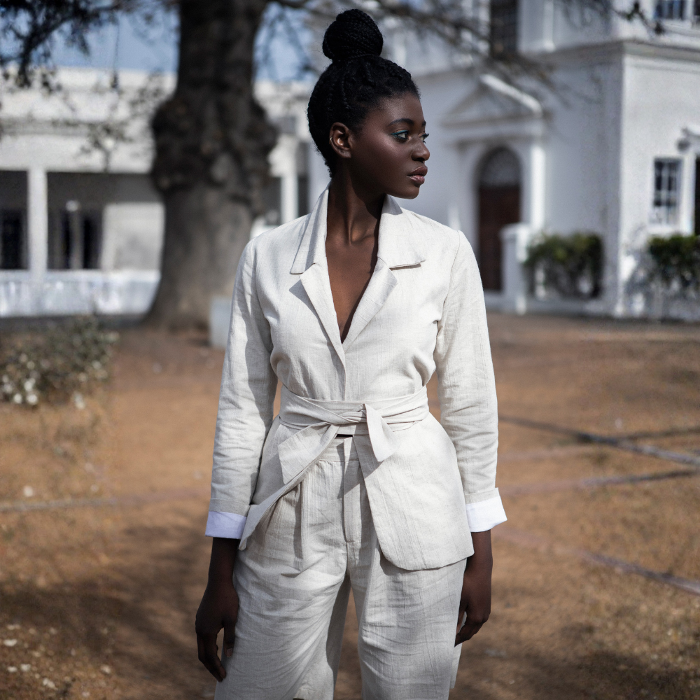 Classic Cotton Blend Blazer