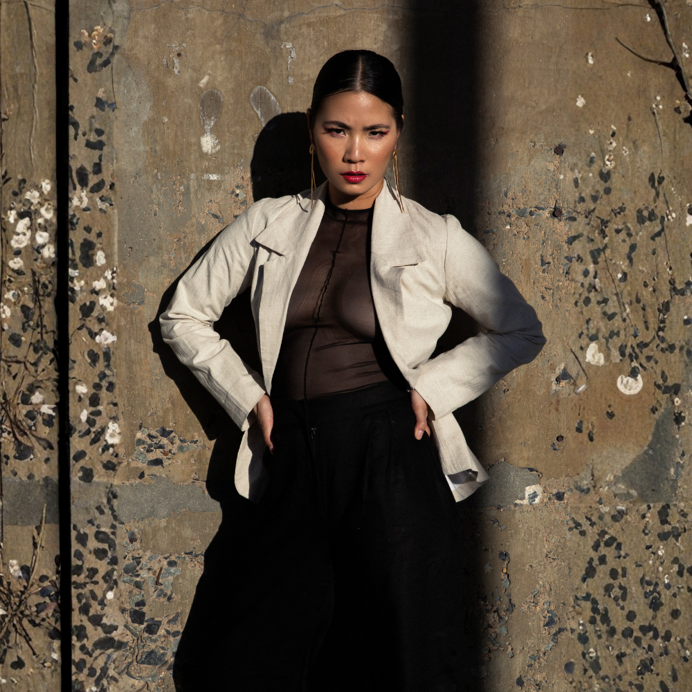 Classic Cotton Blend Blazer