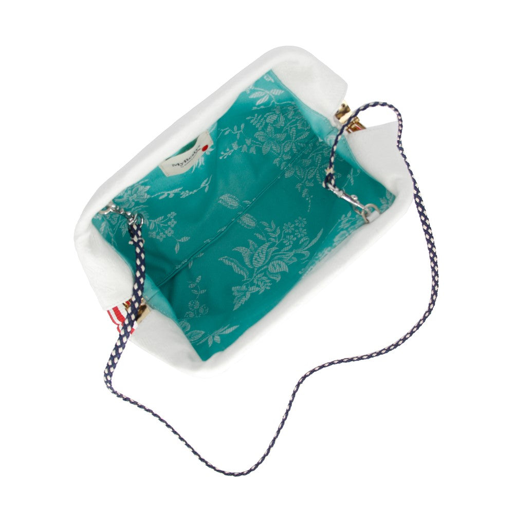 Clutch Red Stripes Leek in shop women clutch bags. Shop Now!