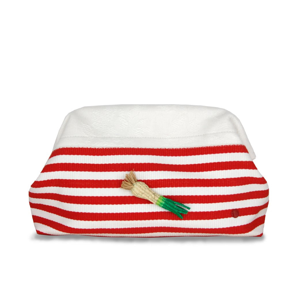 Clutch Red Stripes Leek in shop women clutch bags. Shop Now!