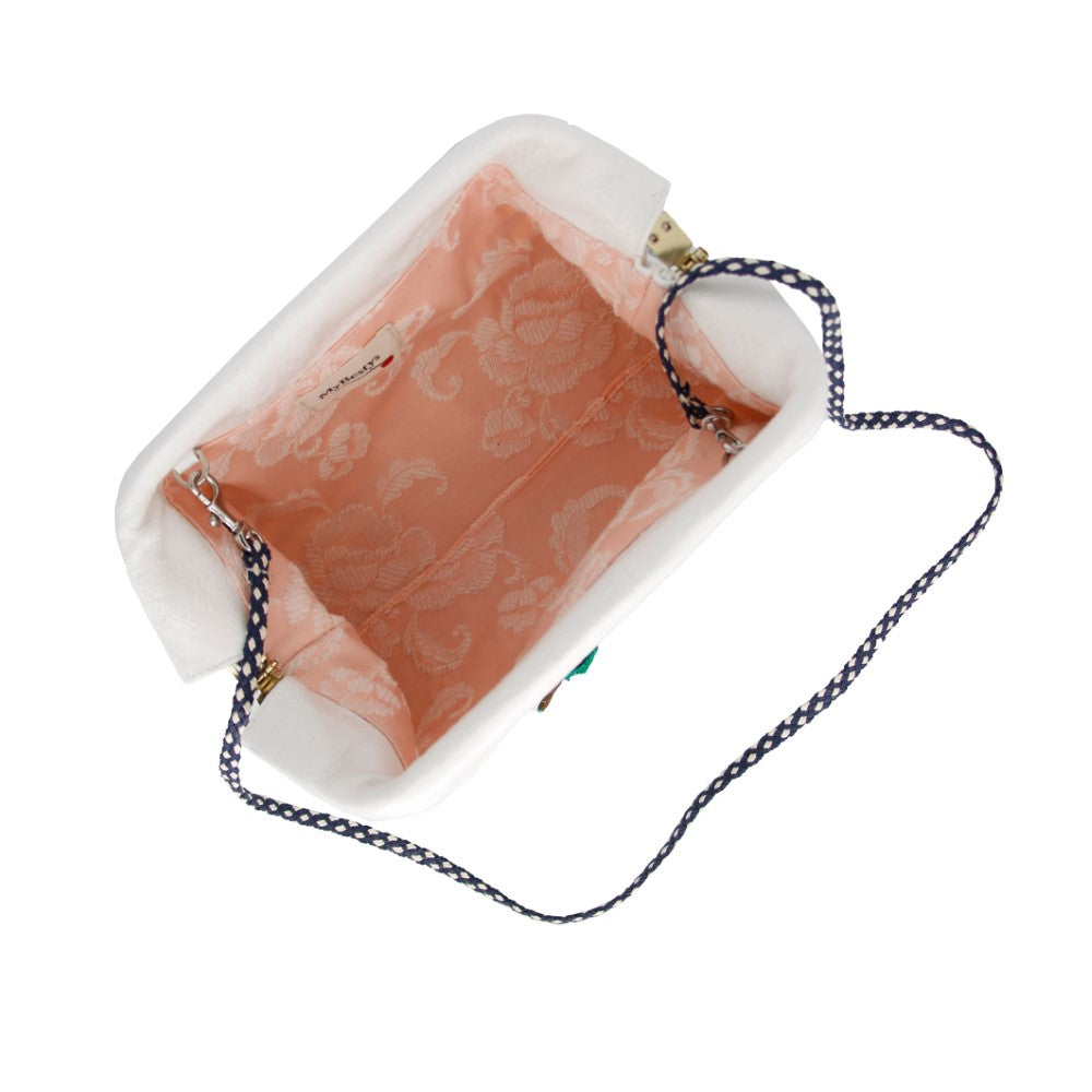 Stylish Clutch Green Stripes Chili in shop women clutch bags. Shop Now!