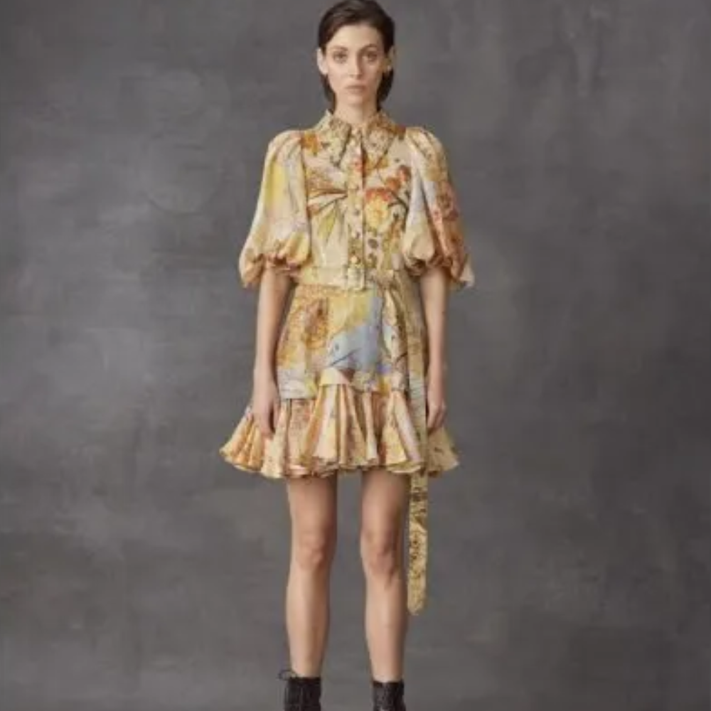 Leo And Lin's Dress Stands Out For Its Vibrant Yellow Shade And Breezy Silhouette.