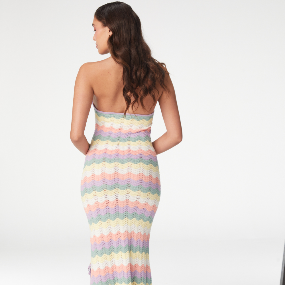 Cornelia Pastel Dress blends grace and style in pure luxury clothing. Shop Now!