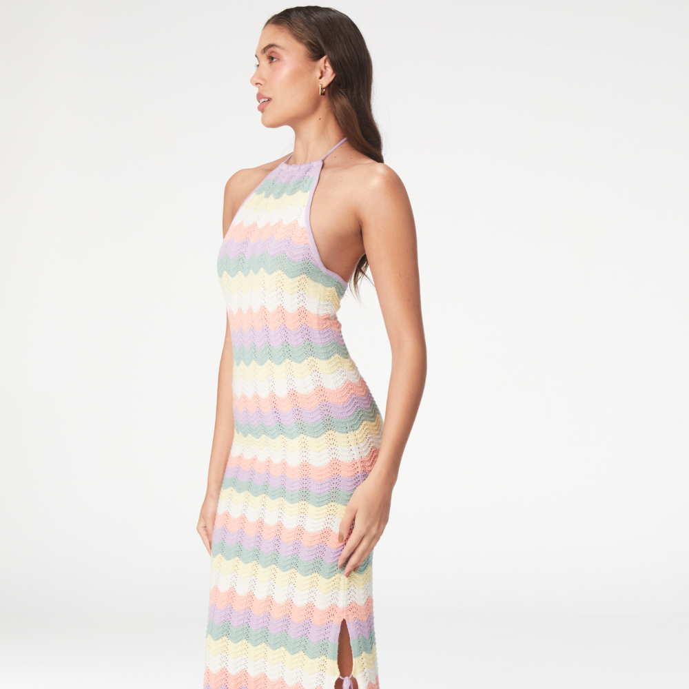 Cornelia Pastel Dress blends grace and style in pure luxury clothing. Shop Now!