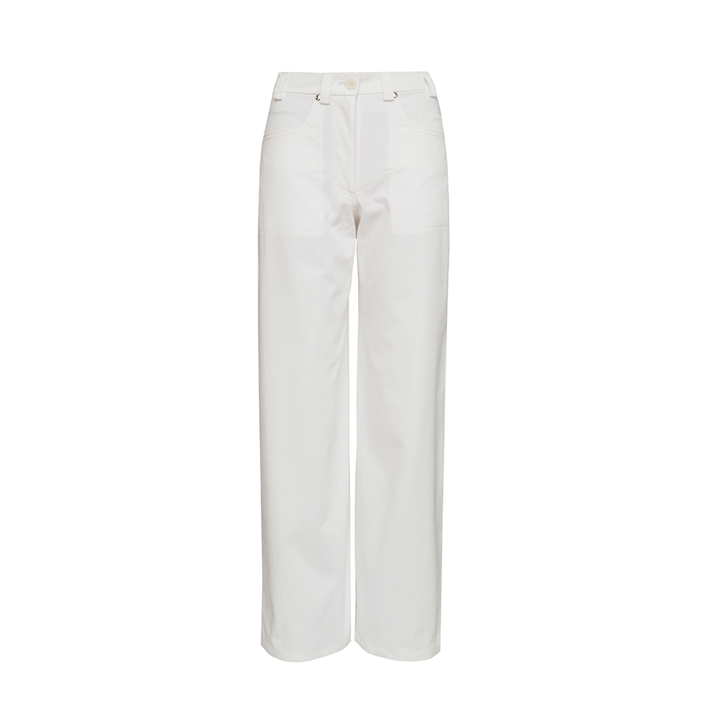 Cotton Trousers with Straight-Leg Cut main image 1