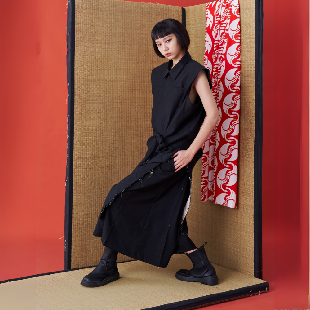 Fashion website features INF Deconstructed Jinbei Shirt. Shop Now!