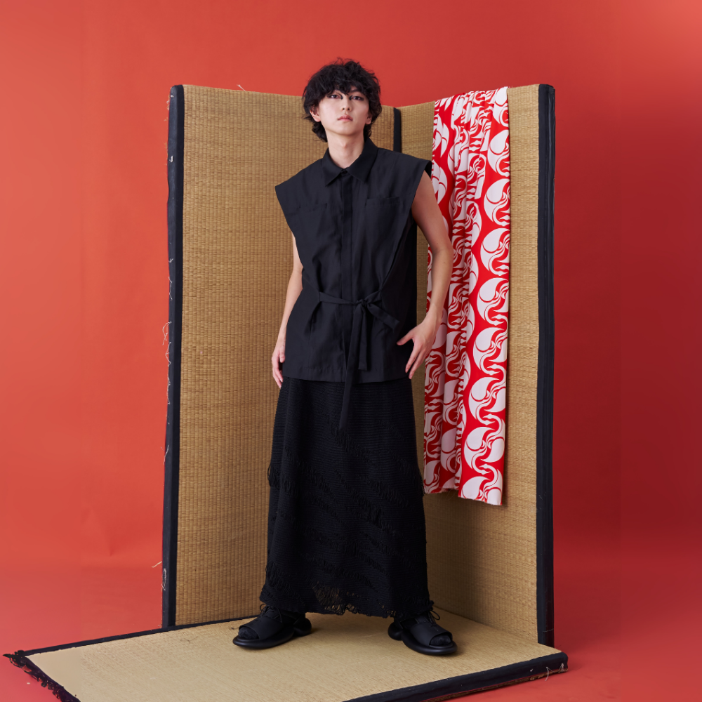 Fashion website features INF Deconstructed Jinbei Shirt. Shop Now!