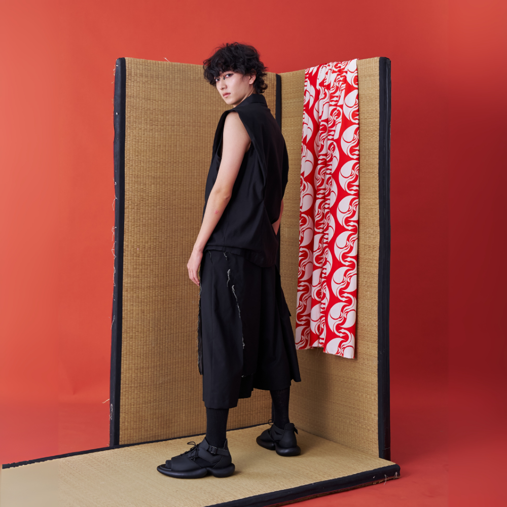 Fashion website features INF Deconstructed Jinbei Shirt. Shop Now!