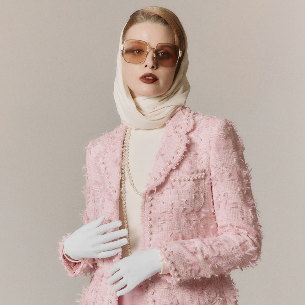 Discover Elara tweed jacket at our clothing shop for timeless style. Shop Now!