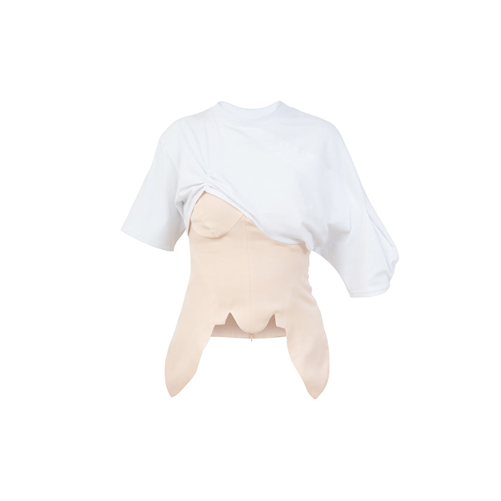 Indulge in effortless elegance with the Ellen Corset T-shirt from a luxury shop online. Shop Now!