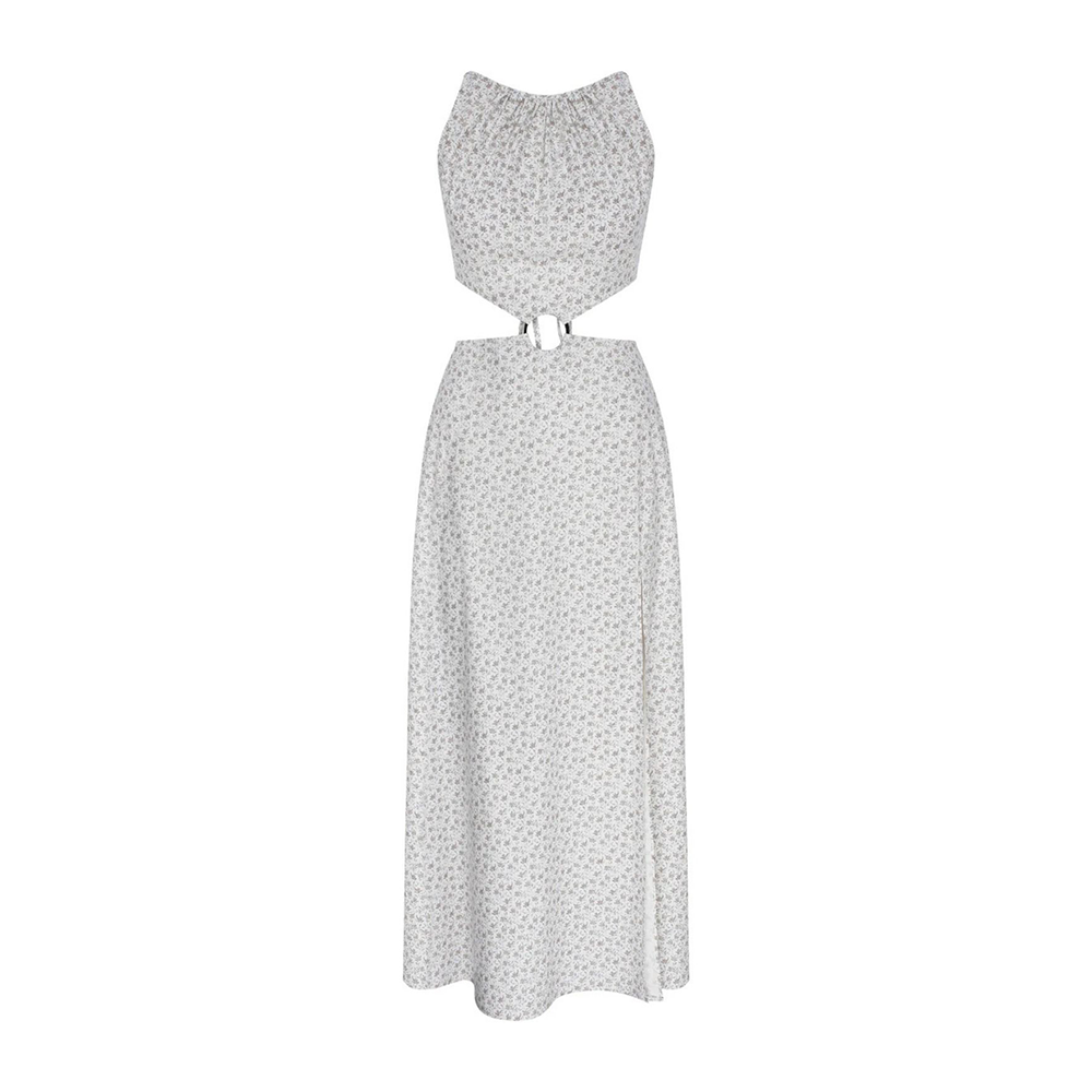 Eloise Ring Embellished Cotton Dress