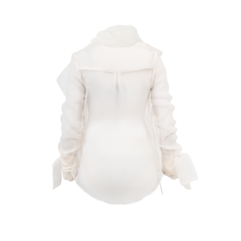 FATIMA Organza Wrap Shirt
