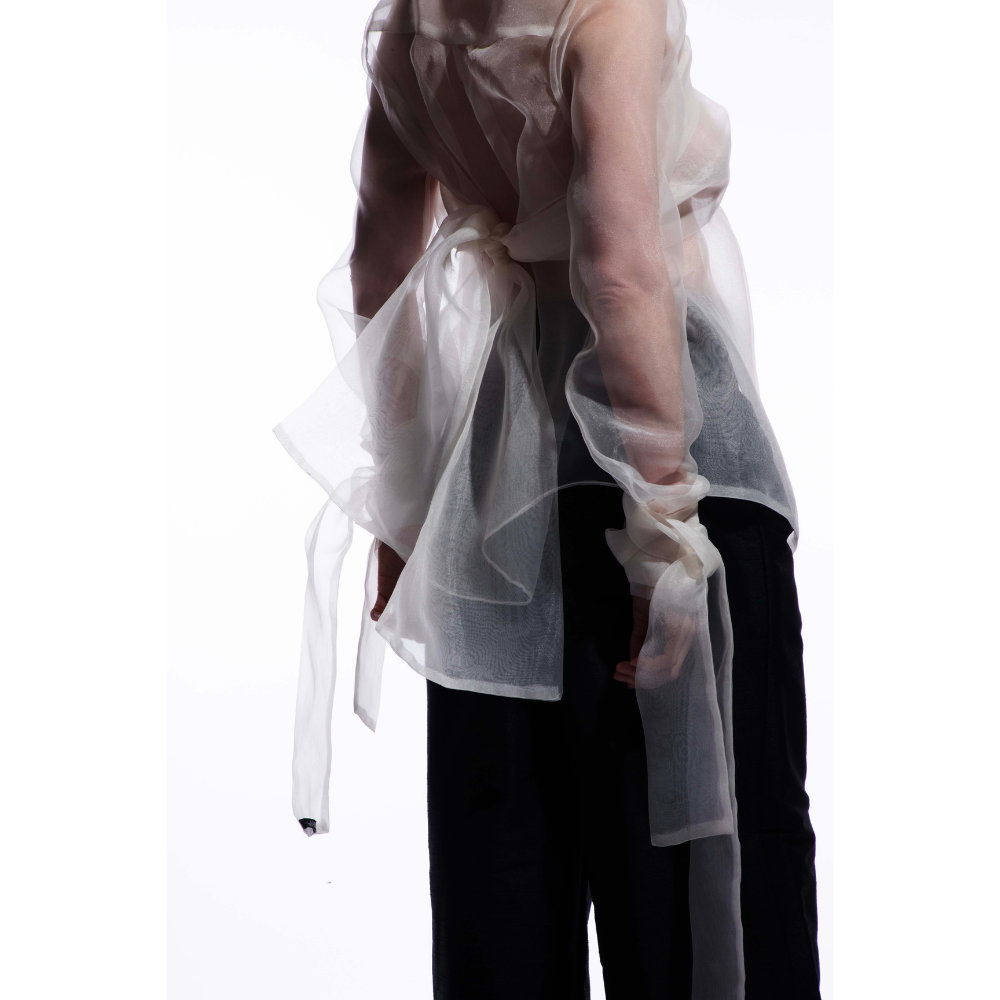 FATIMA Organza Wrap Shirt