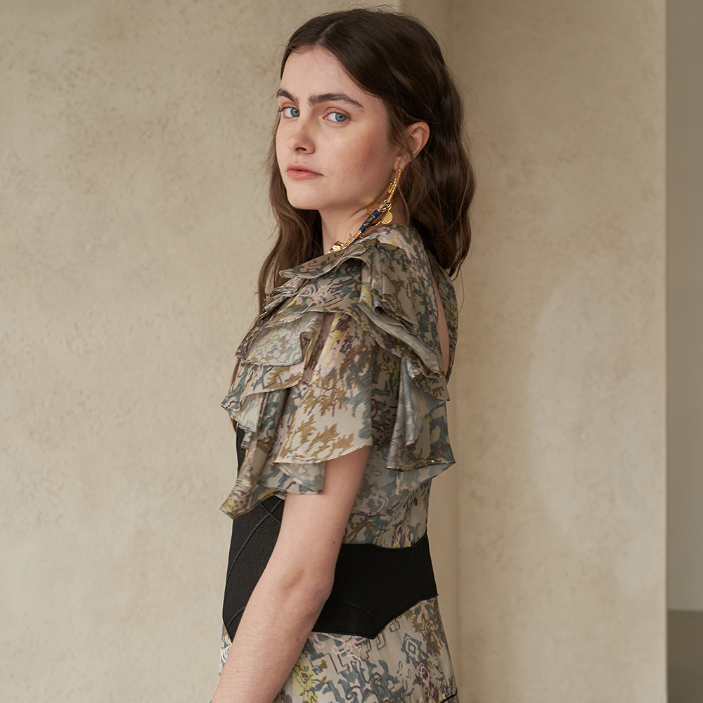 Add Elegance with the color block dress in women's new arrivals. Shop Now!