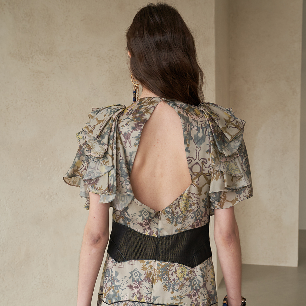 Add Elegance with the color block dress in women's new arrivals. Shop Now!