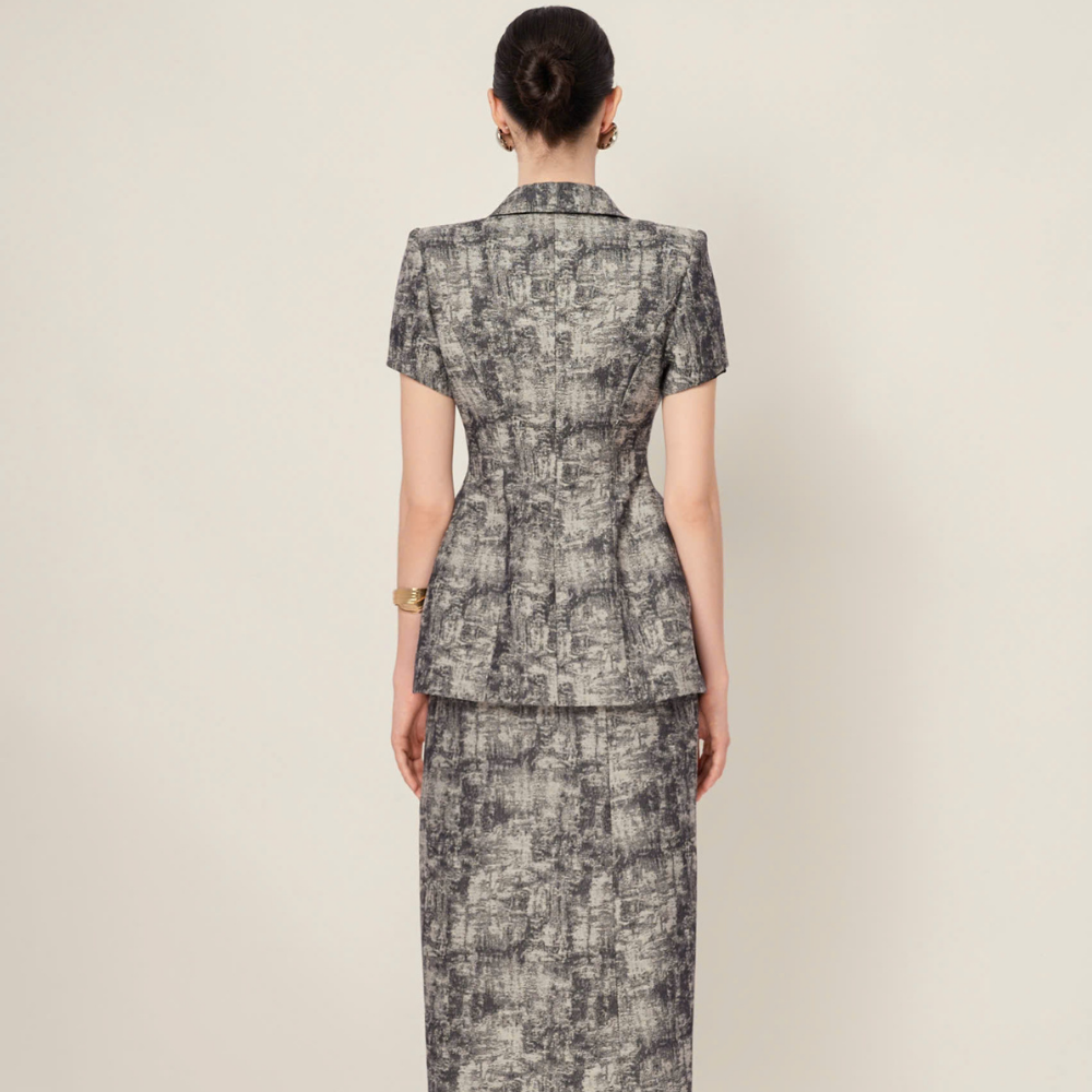 Elegant Flora Jacquard Blazer from our exclusive new collection. Shop Now!