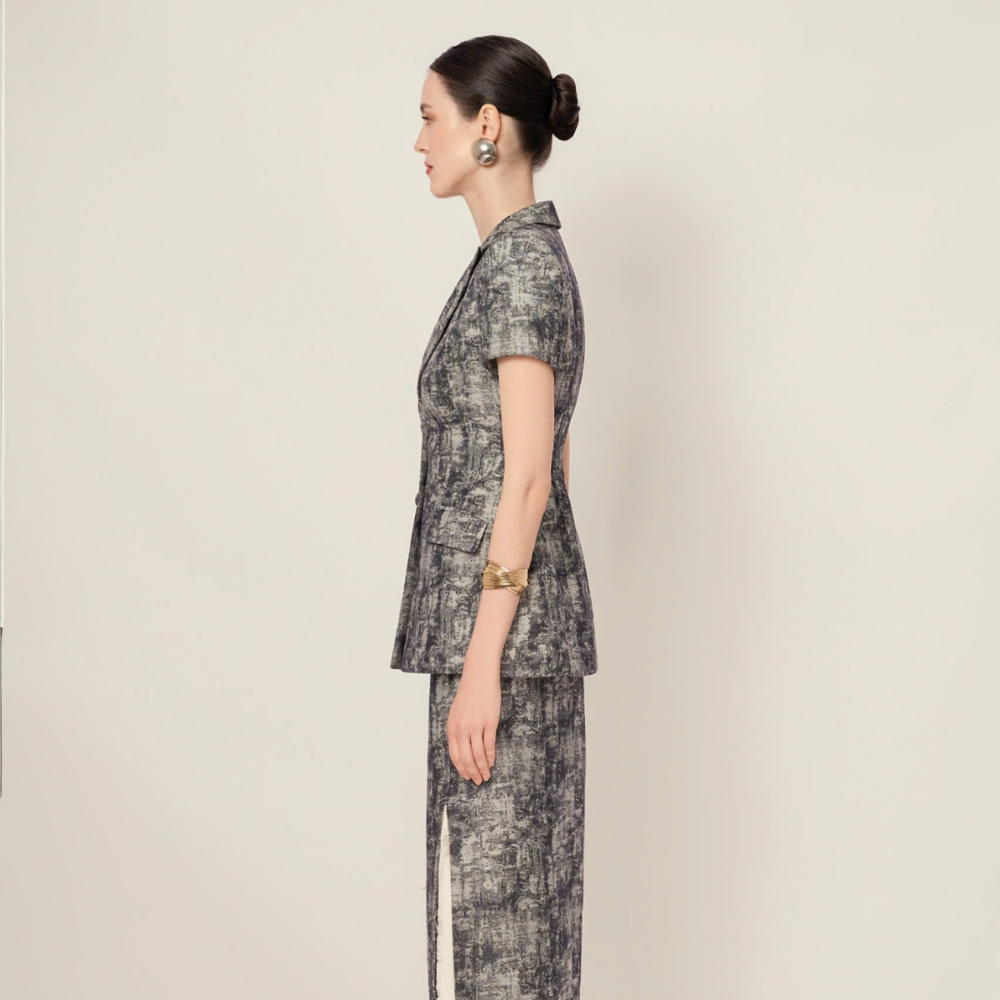 Elegant Flora Jacquard Blazer from our exclusive new collection. Shop Now!