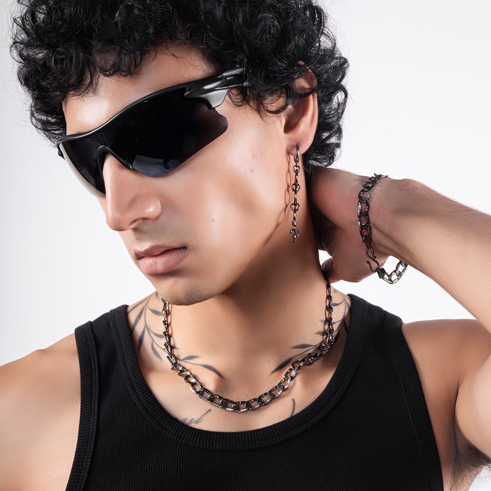 Add sophistication to your style with the Gourmette Necklace from The Luxe Maison, available for purchase India online. Shop Now!