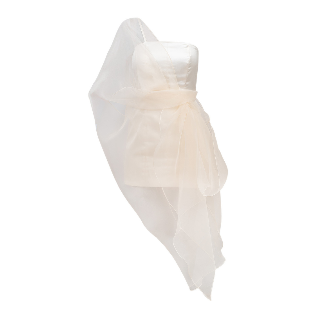 HENRIETTA Organza Wrap Dress