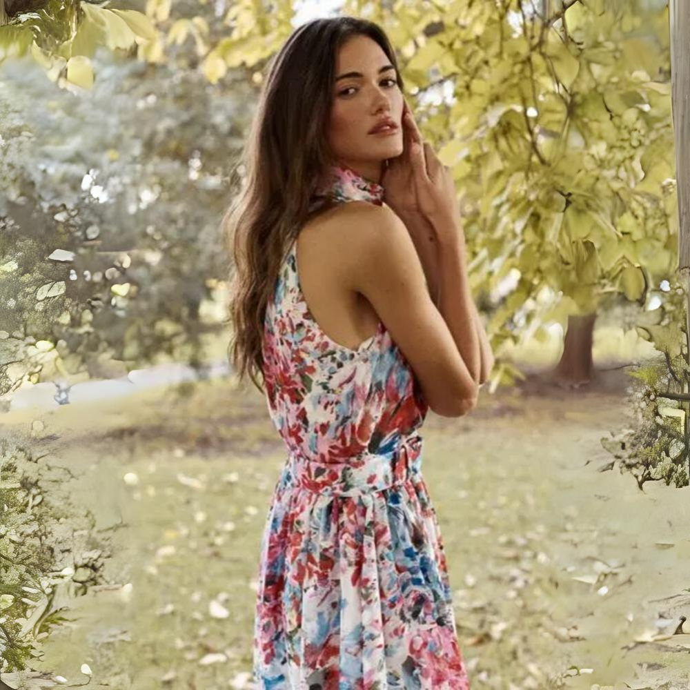 Made from beautiful 100% polyester our classic spot maxi is a show stopper. 