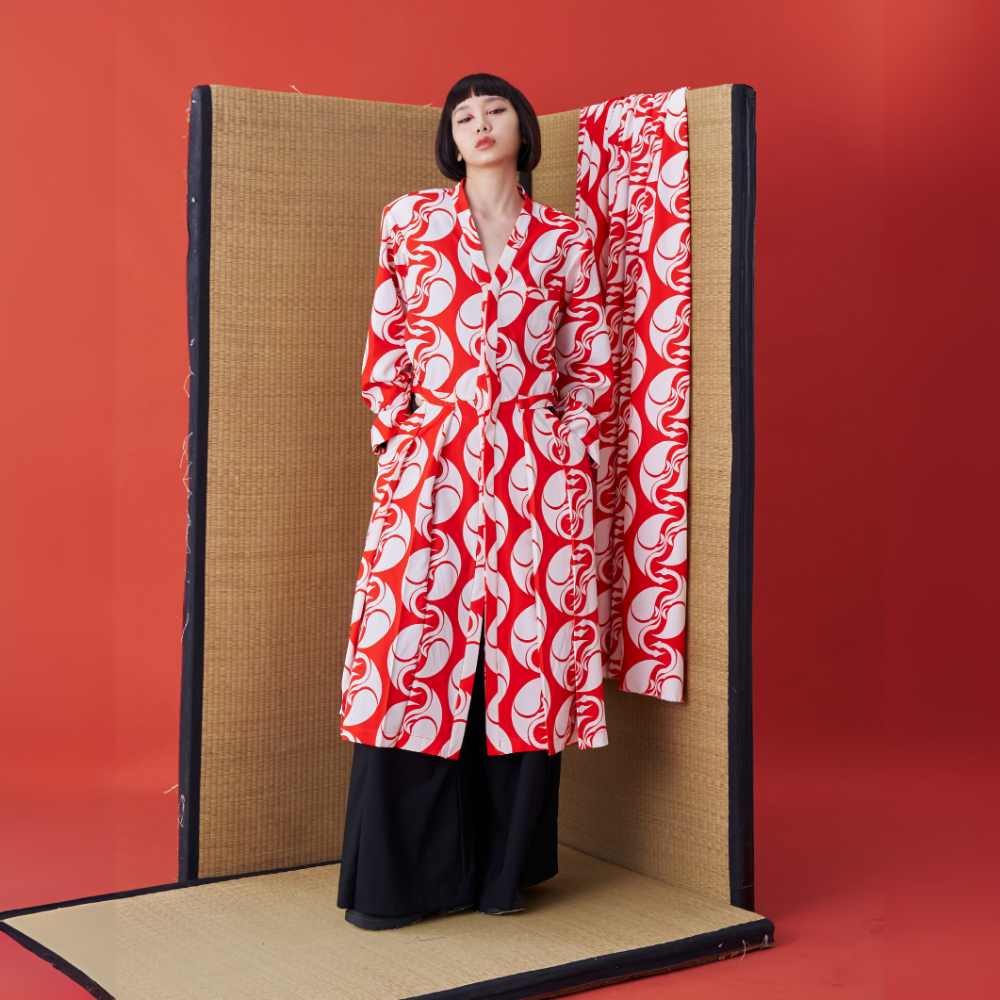 Clothing store for women brings INF Deconstructed Kimono inspired Longline Suit Jacket. Shop Now!