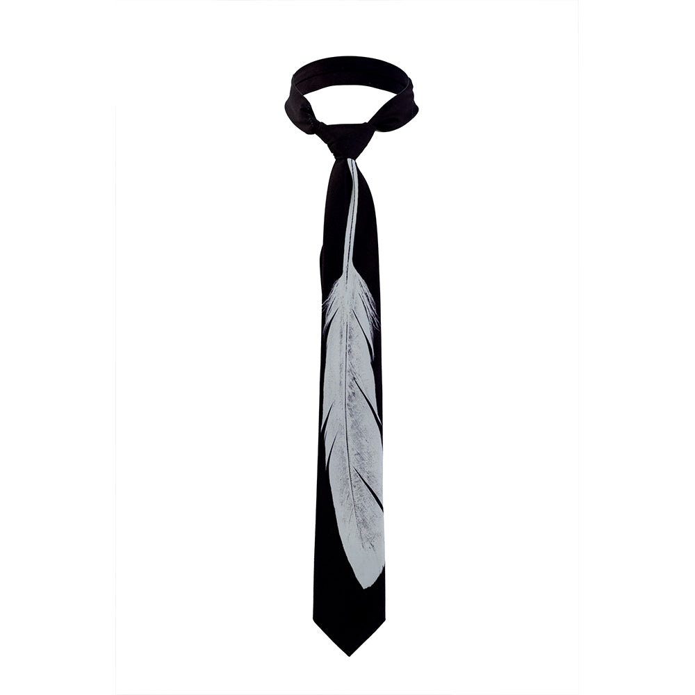INF RAVEN Feather Tie adds refined beauty to our online store Shop Now!