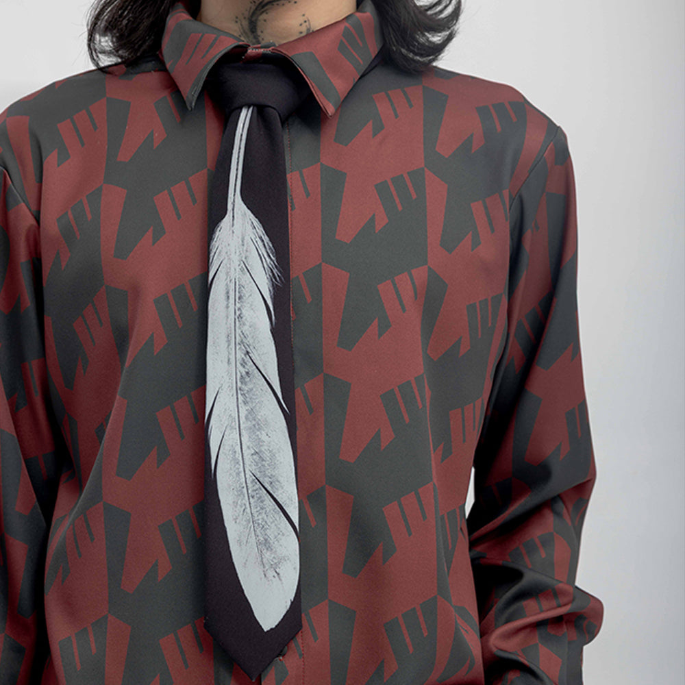 INF RAVEN Feather Tie adds refined beauty to our online store Shop Now!