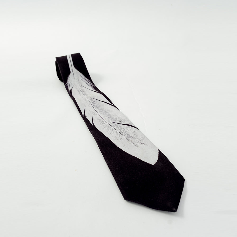 INF RAVEN Feather Tie adds refined beauty to our online store Shop Now!