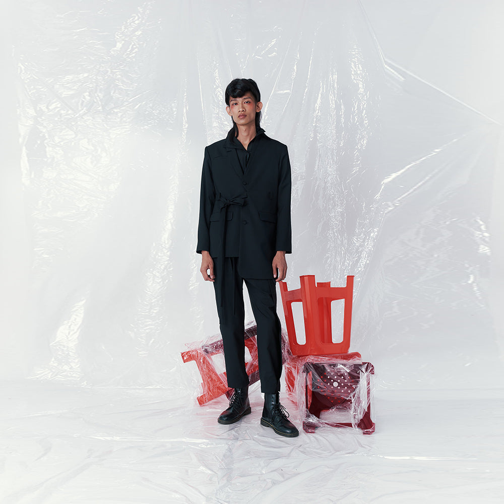 Discover INF Asymmetric Blazer elegance at shopping website Shop Now!