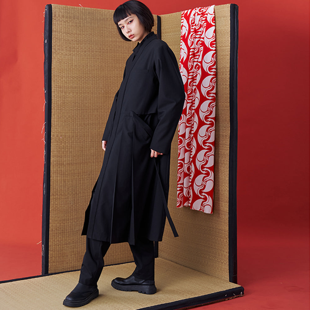 Explore designer clothing online with INF Kimono Suit Jacket Black. Shop Now!